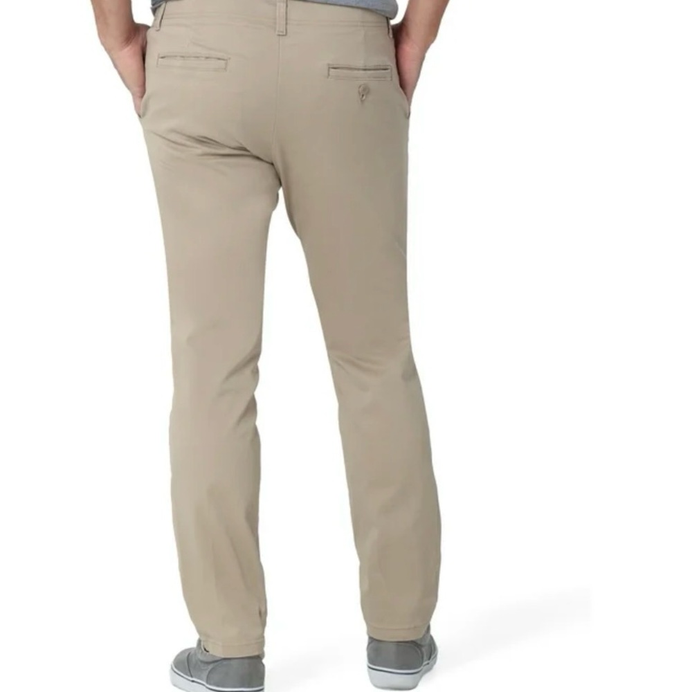 Lee Beige Active Stretch Slim Straight Pants Men’s Size 40 x 32